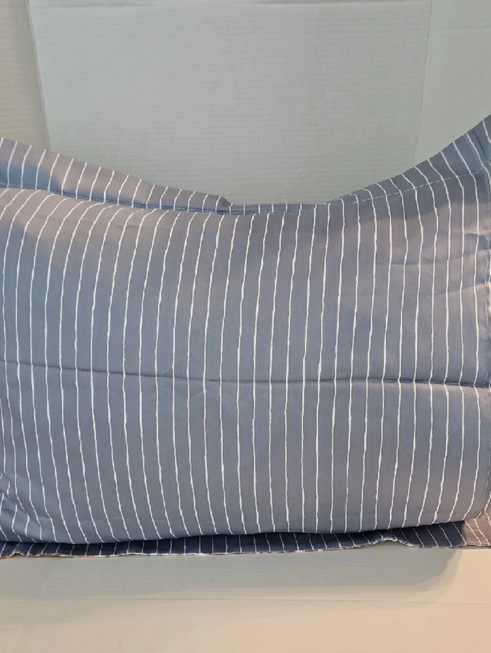 Charter Club Collection Multi-Color Paisley Reverse Blue Stripe Full Duvet Set